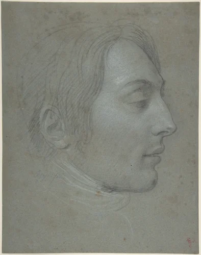 Study for the Portrait of General Desaix by Andrea Appiani, drawing, 1795-1805