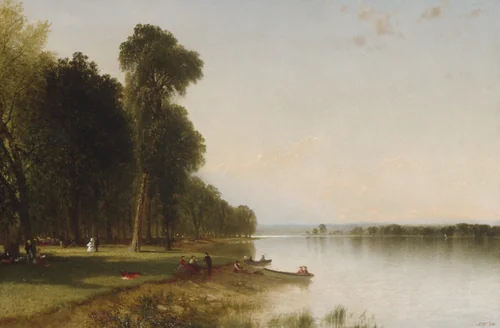 Summer Day on Conesus Lake by John Frederick Kensett, artwork, 1870