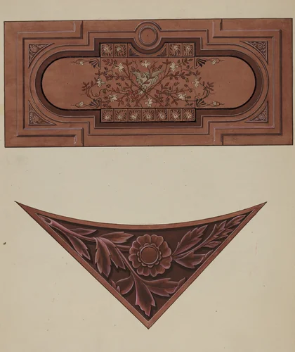 Inlaid Wood Panel by William A. Kropp, index of american design, 1936