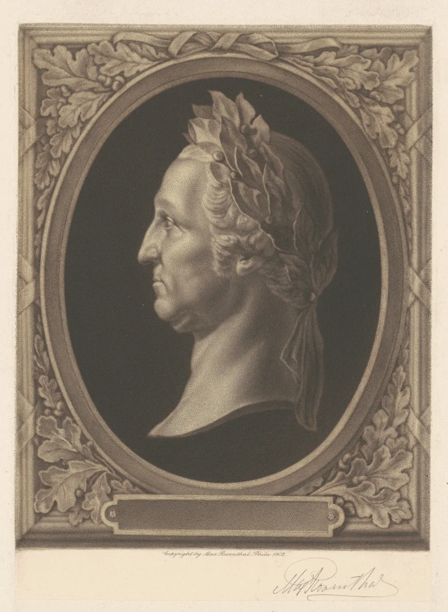 George Washington by Max Rosenthal, print, 1902