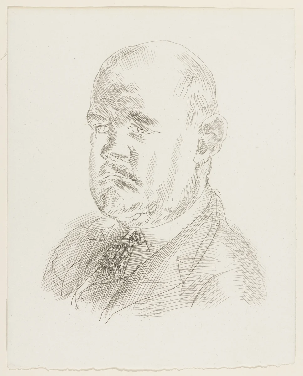 Ambroise Vollard by Raoul Dufy, print, 1930