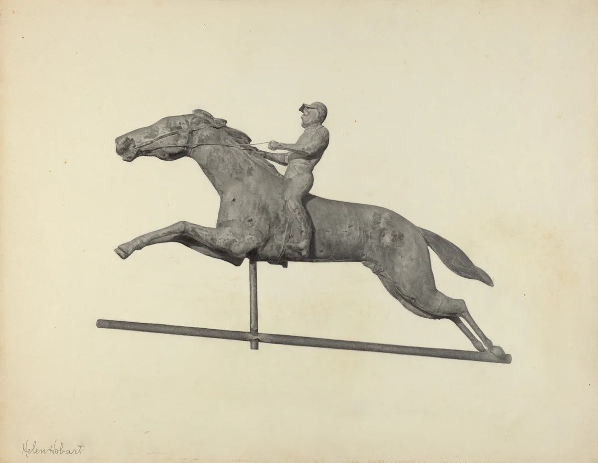 Weather Vane Finial by Helen Hobart, index of american design, 1938
