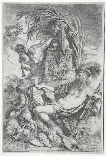 The Genius of Castiglione by Giovanni Benedetto Castiglione, print, 1648