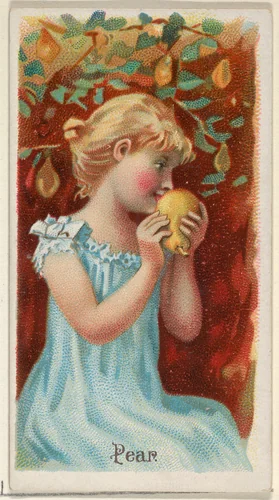 Pear, from the Fruits series (N12) for Allen & Ginter Cigarettes Brands by Allen & Ginter, print, 1891