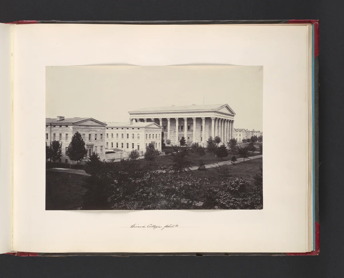 Girard College. Philadelphia by John Thomson, photograph, 1865