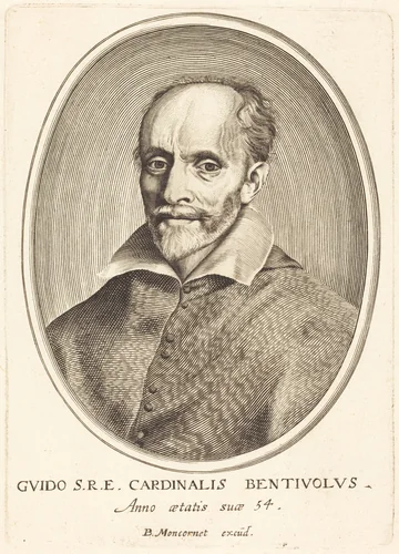 Guido Bentivoglio by Balthasar Moncornet, print, 1600-1668