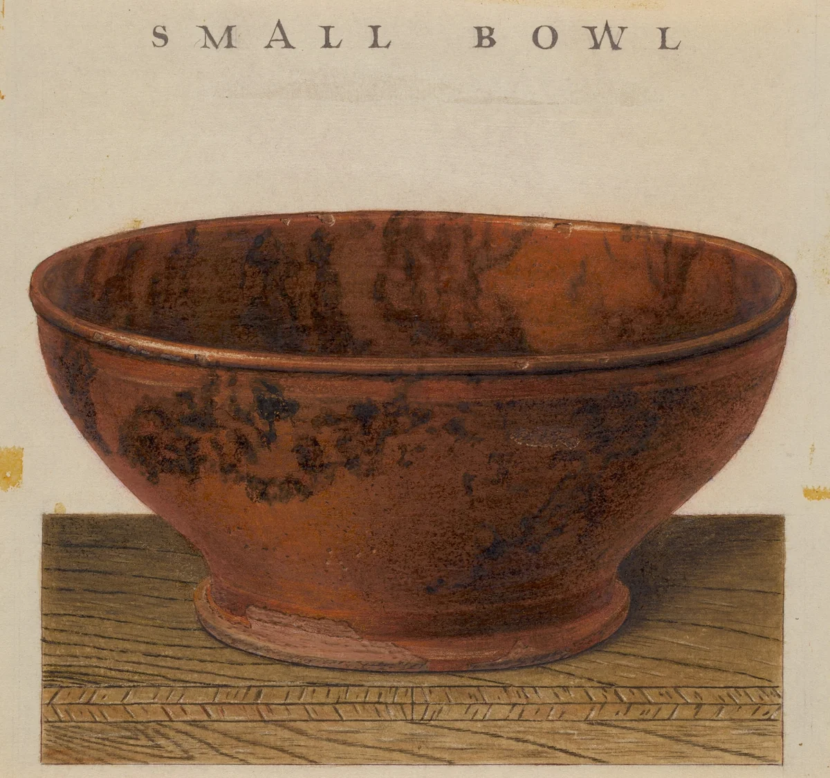 Small Bowl by Alfred Parys, index of american design, 1939