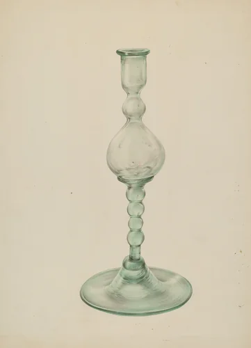 Candlestick by Elisabeth Fulda, index of american design, 1939