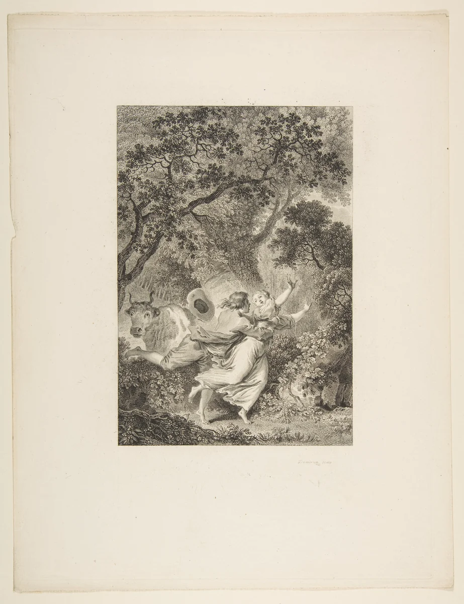 La Clochette, from "Contes et nouvelles en vers par Jean de La Fontaine" by Jean Dambrun, print, 1795