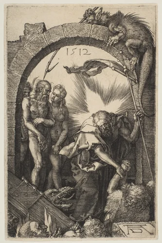 Christ in Limbo, from "The Passion" by Albrecht Dürer, print, 1512
