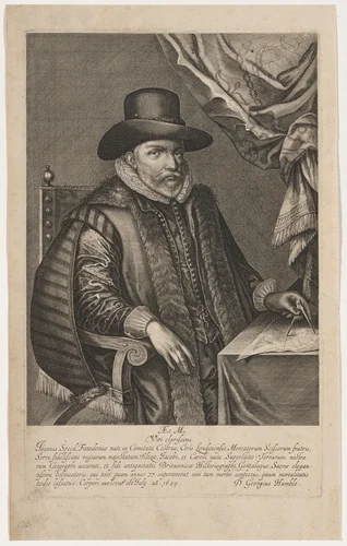 John Speed by Salomon Savery, print, 1594-1665