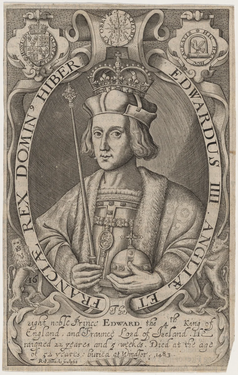King Edward IV by Renold Elstrack, print, 1571-1625
