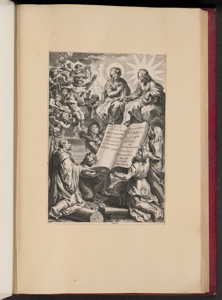 Title Page for Ludovicus Blosius, Opera by Cornelis Galle
Peter Paul Rubens, print, 1632