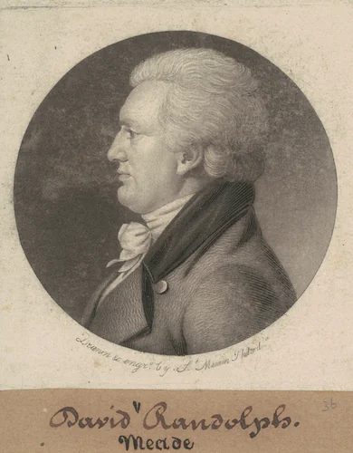 David Meade Randolph by Charles B. J. Févret de Saint-Mémin, print, 1807