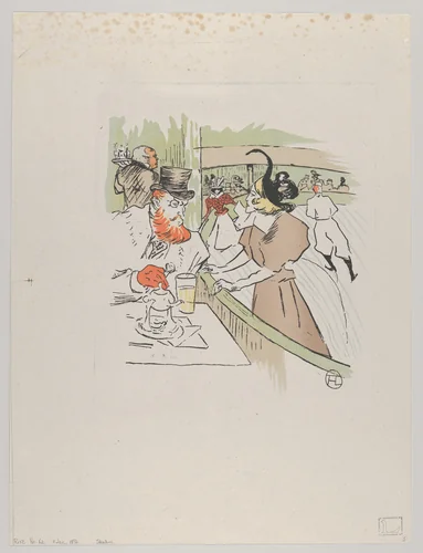 Skating, from Le Rire, No. 62, 11 January 1896 by Henri de Toulouse-Lautrec, print, 1896