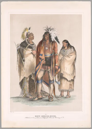 North American Indians by George Catlin, print, 1844