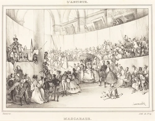 Mascarade by Paul Gavarni, print, 1804-1866