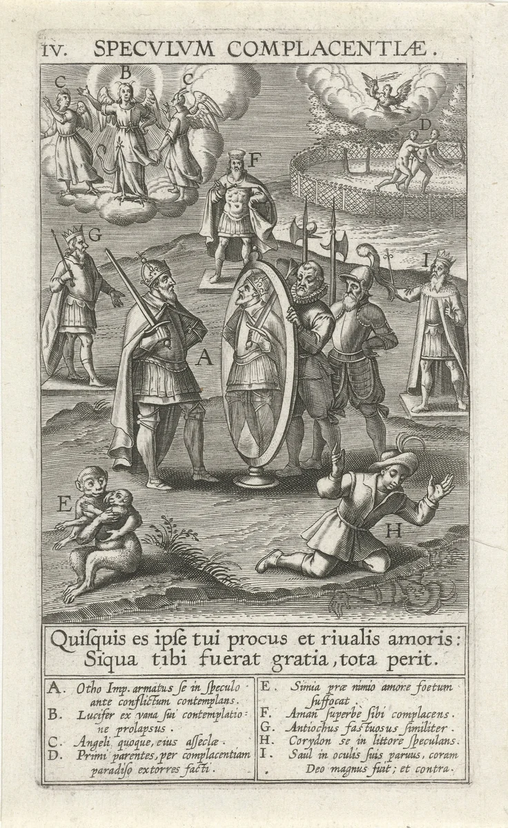 Spiegel der welbehagen by Theodoor Galle, print, 1610