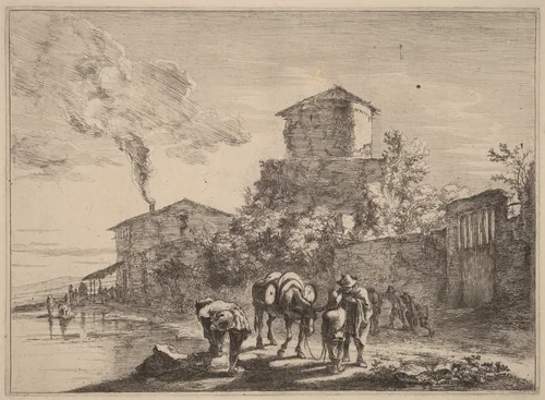 The Hinny Drover, via Appia by Jan Both, print, 1615-1652