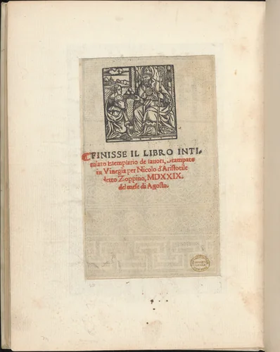 Esemplario di lavori, page 18 (verso) by Nicolò Zoppino, book, 1529