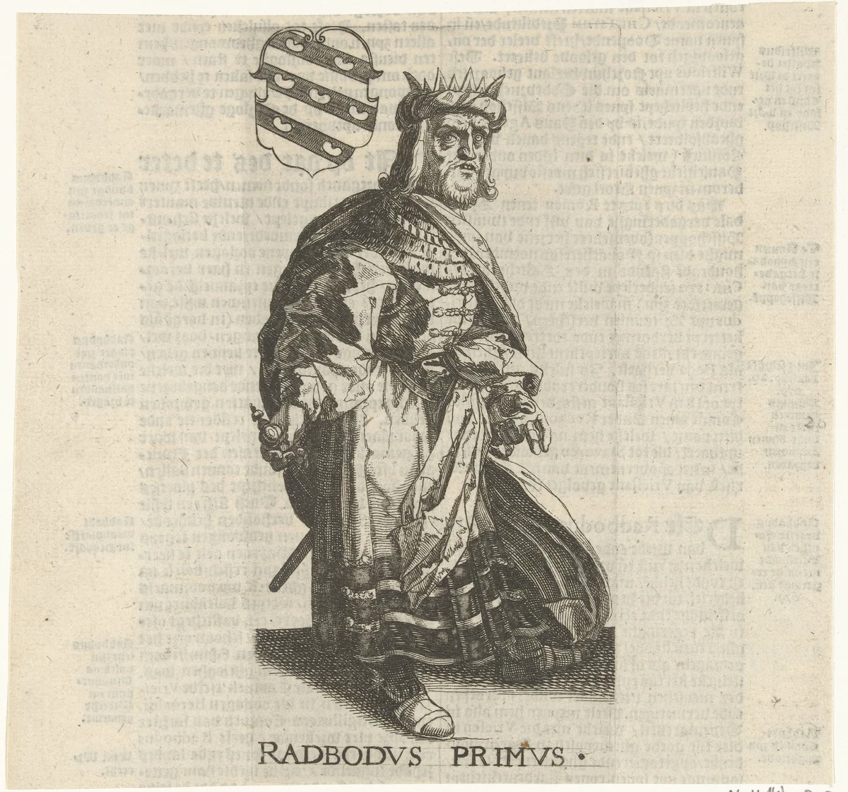 Radbod by Simon Frisius, print, 1622