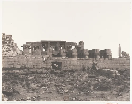 Karnak (Thèbes), Enciente du Palais Vue du Point H by Félix Teynard, photograph, 1851-1852