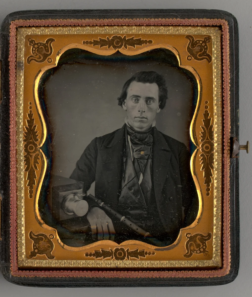 Untitled (Portrait of a Seated Man with a Camera) by Unknown maker, other, 1853