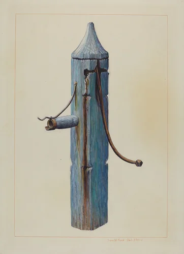 Pump by Samuel W. Ford, index of american design, 1938