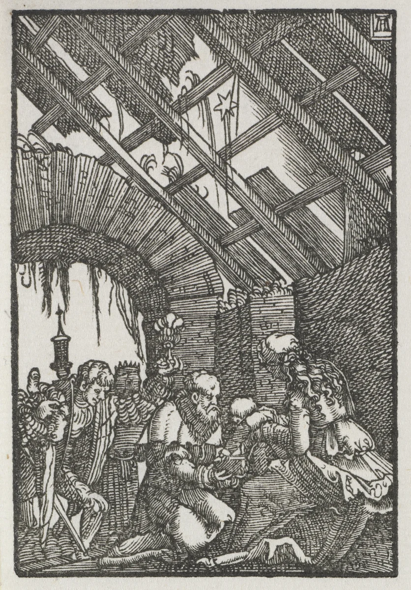 The Fall and Redemption of Man: The Adoration of the Magi by Albrecht Altdorfer, print, 1510-1520