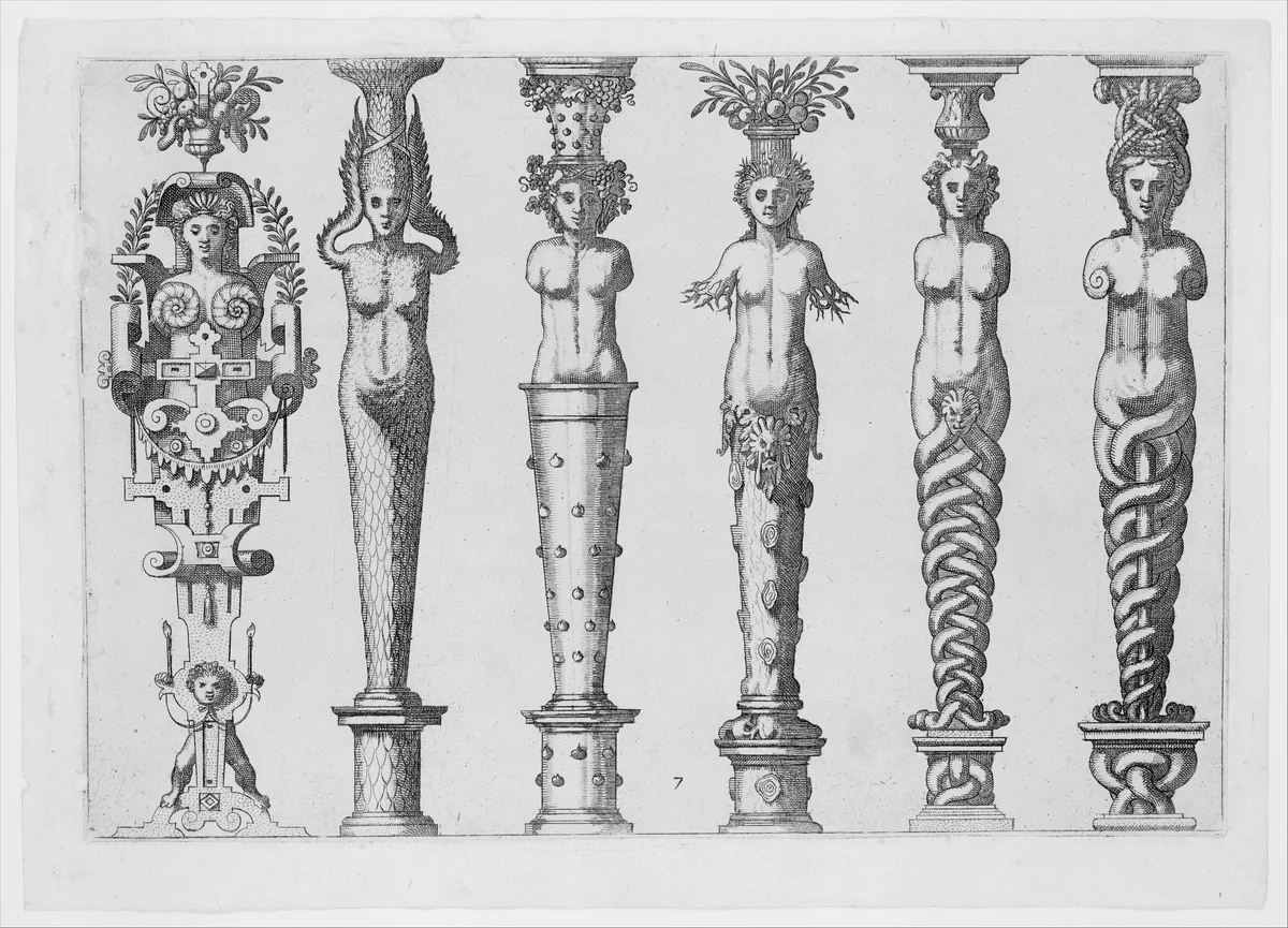 Caryatidum (...) sive Athlantidum Multiformium (...) by Hans Vredeman de Vries, book, 1527-1591