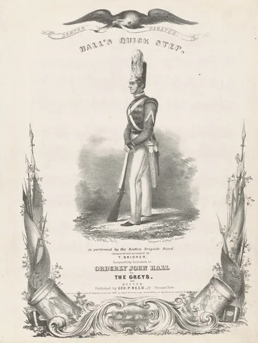 Hall's Quick Step by Robert Cooke, print, 1840