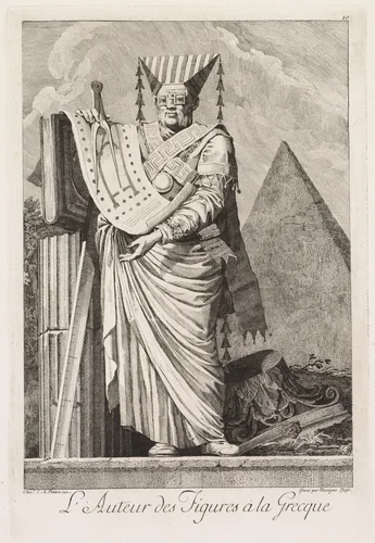 Inventor of Greek Figures, Plate 10 by Benigno Bossi, print, 1771