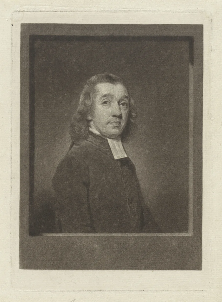 Portret van de dichter en predikant Matthias Jorissen by Charles Howard Hodges, print, 1796
