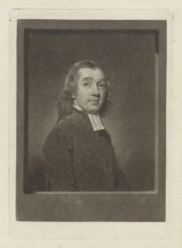 Portret van de dichter en predikant Matthias Jorissen by Charles Howard Hodges, print, 1796