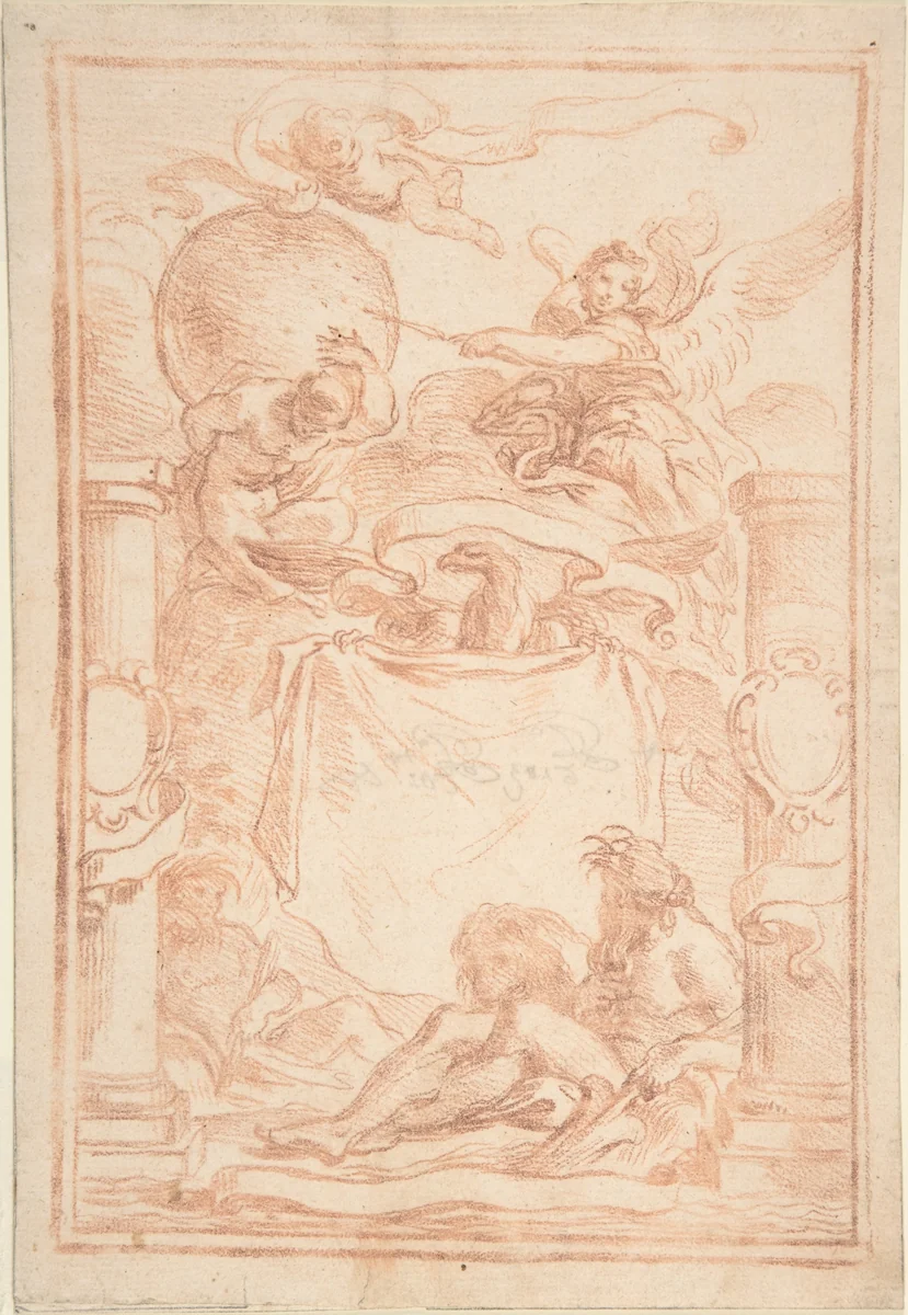 Frontispiece by anonymous, drawing, 1700-1800