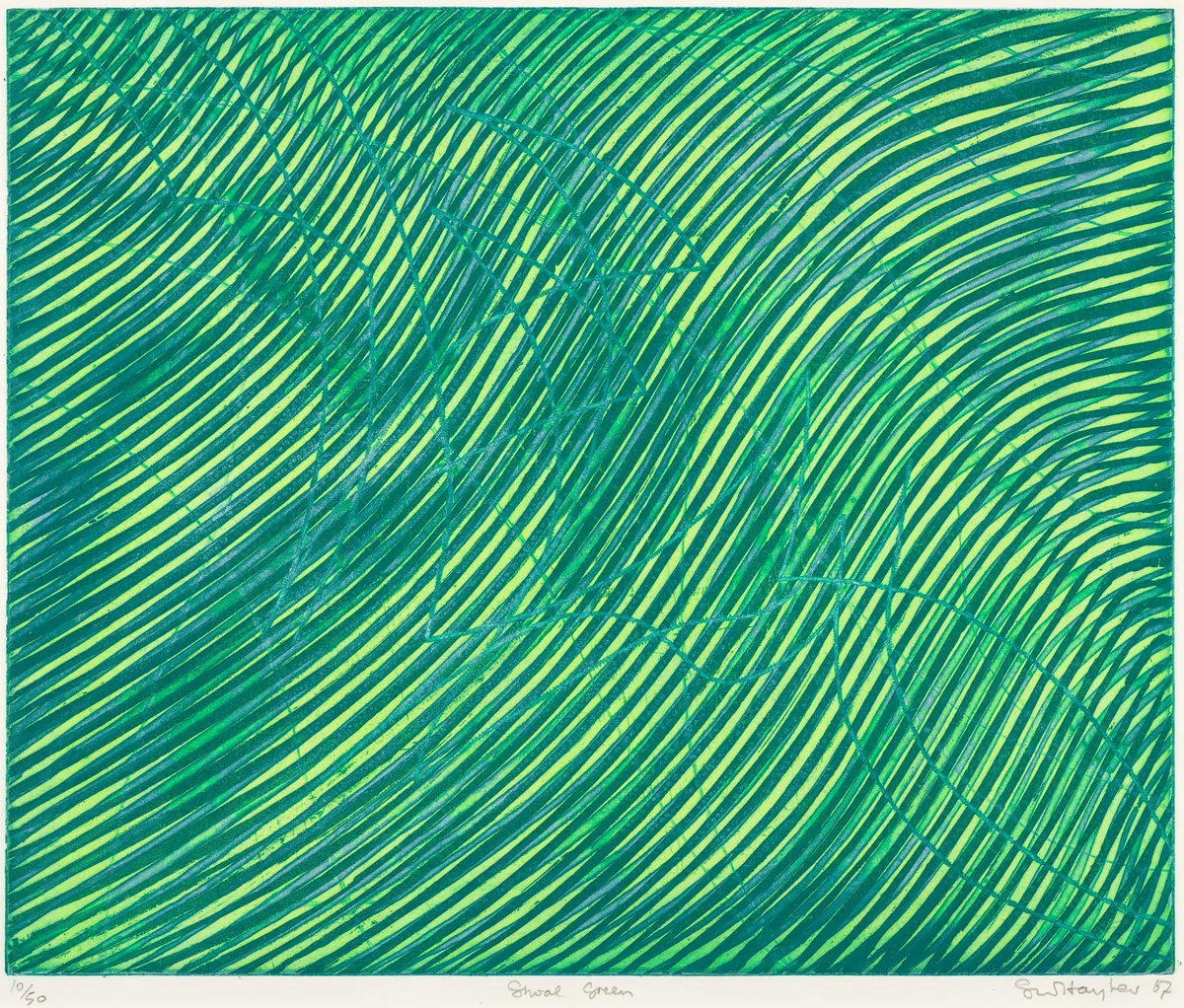 Shoal Green by Stanley William Hayter, print, 1901-1988
