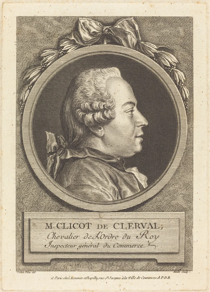 M. Clicot de Clerval by Pierre Etienne Moitte
Charles-Nicolas Cochin II, print, 1722-1780