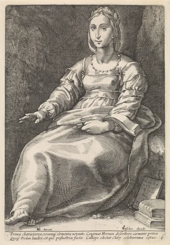 Calliope by anonymous, print, 1601-1652