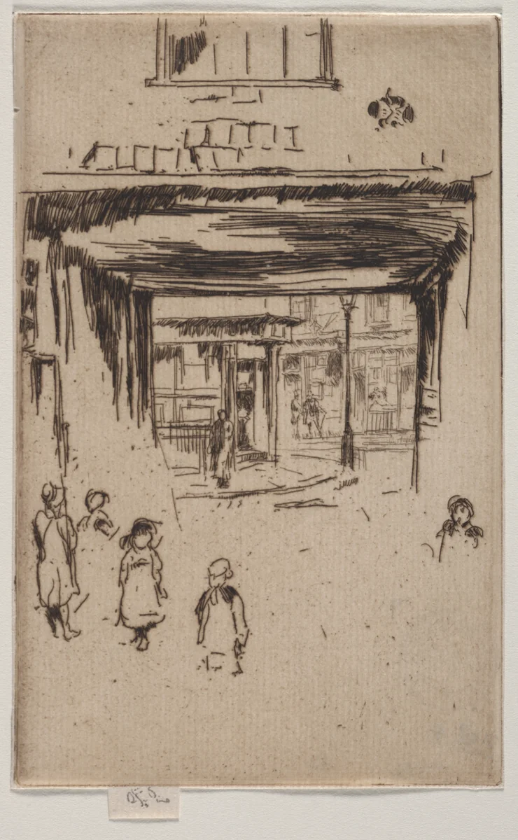 Drury Lane by James McNeill Whistler, print, 1880-1881