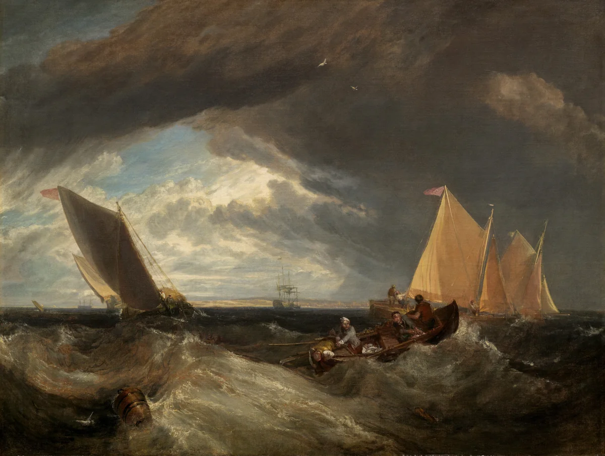 The Junction of the Thames and the Medway by Joseph Turner, painting, 1807