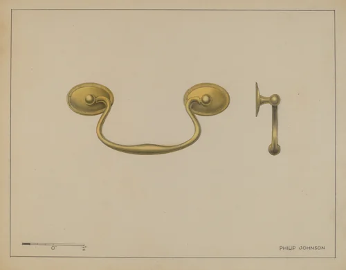 Drawer Pull by Philip Johnson, index of american design, 1936