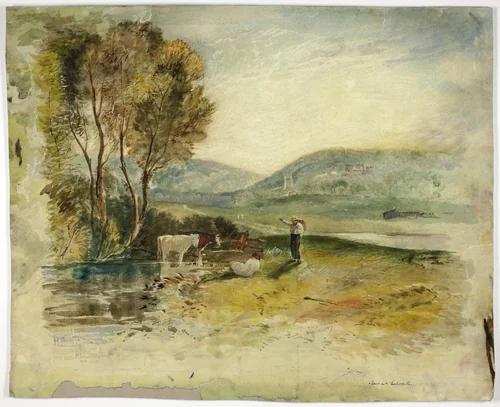 Scene at Lutworth by Joseph Mallord William Turner, painting, 1870-1880
