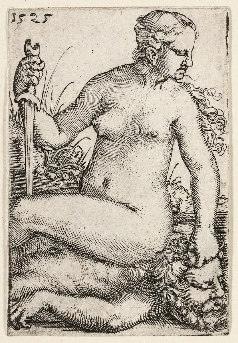 Judith by Barthel Beham, print, 1525