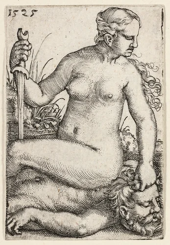 Judith by Barthel Beham, print, 1525