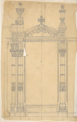 Design for Grate by anonymous, drawing, 1800-1900