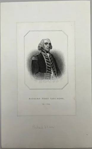 Richard, First Earl Howe by John Henry Robinson, other, 1816-1871