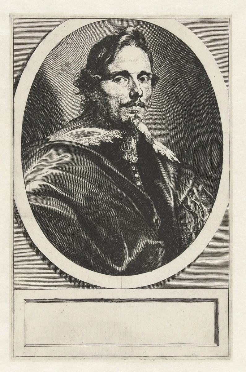 Portret van de verzamelaar en diplomaat Philippe Le Roy by Anthony van Dyck, print, 1630-1632