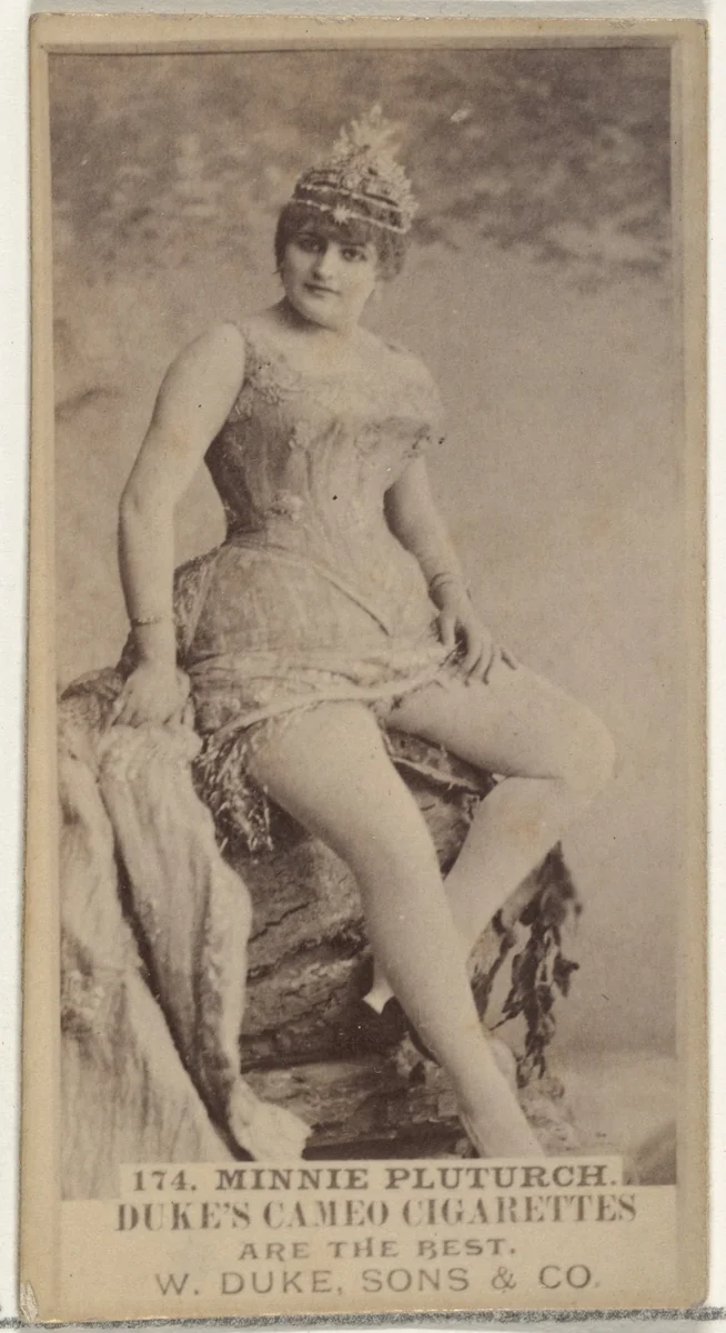 Card Number 174, Minnie Pluturch, from the Actors and Actresses series (N145-5) issued by Duke Sons & Co. to promote Cameo Cigarettes by W. Duke, Sons & Co., photograph, 1880-1889