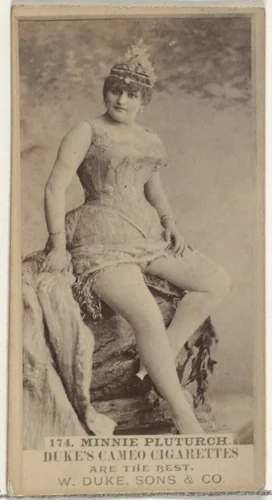 Card Number 174, Minnie Pluturch, from the Actors and Actresses series (N145-5) issued by Duke Sons & Co. to promote Cameo Cigarettes by W. Duke, Sons & Co., photograph, 1880-1889