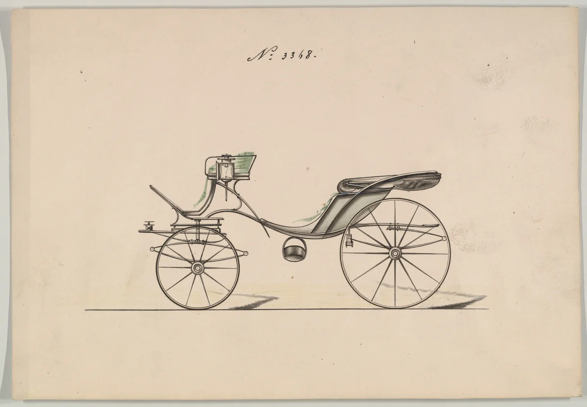 Victoria #3368 by Brewster & Co., drawing, 1877